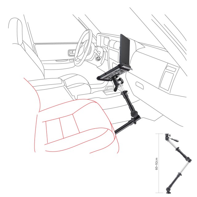 ALPHA 100A/N/T Laptop Car Mount