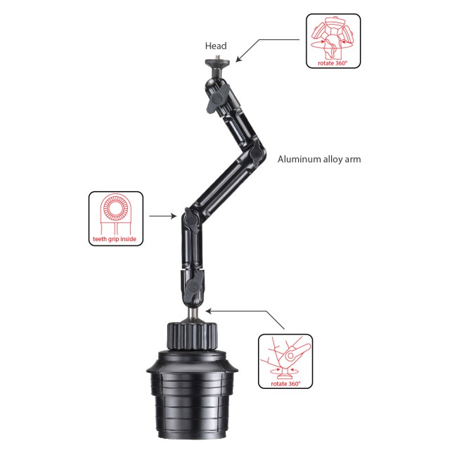 DORKAS U Cup Holder Mount