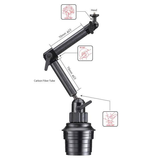 LUXTER 131 Cup Holder Mount
